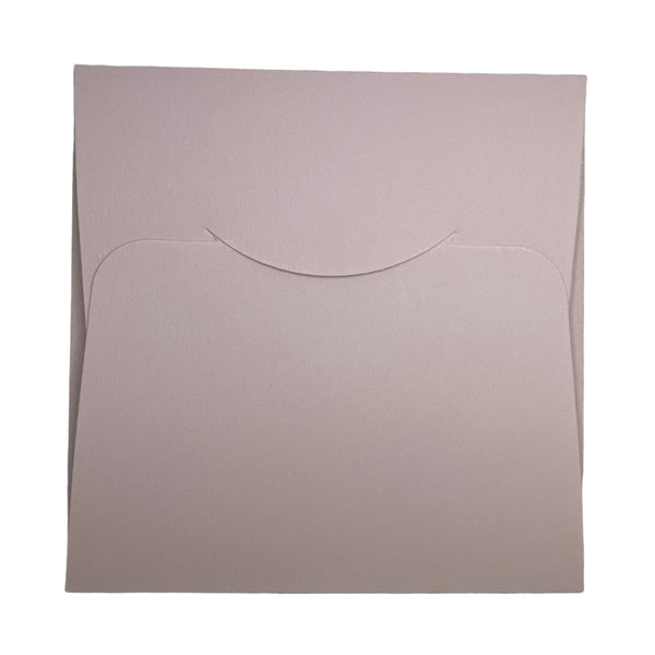 Mauve envelope on white background