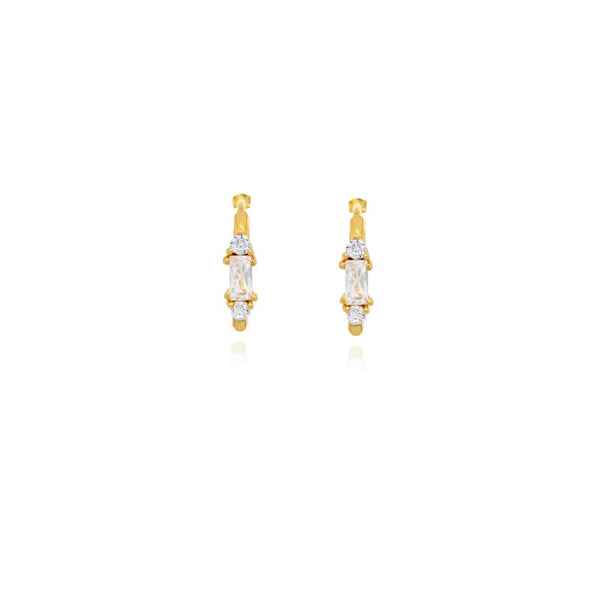 Nancy Huggies // 14k Gold Vermeil + CZ