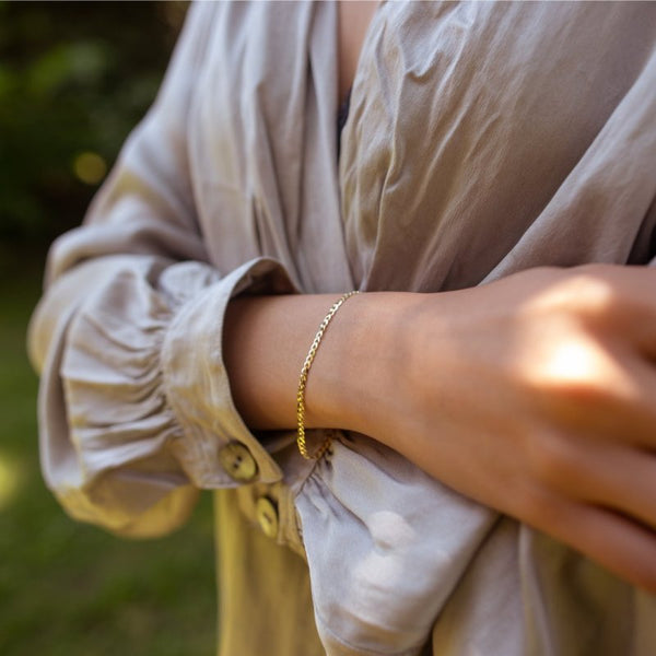 Dina Chain Bracelet // 10k Italian Solid Gold