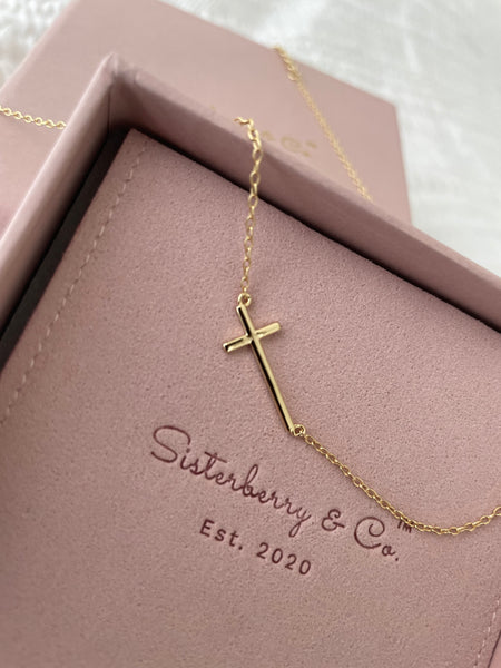 Eileen Cross Necklace // 14k Gold Vermeil