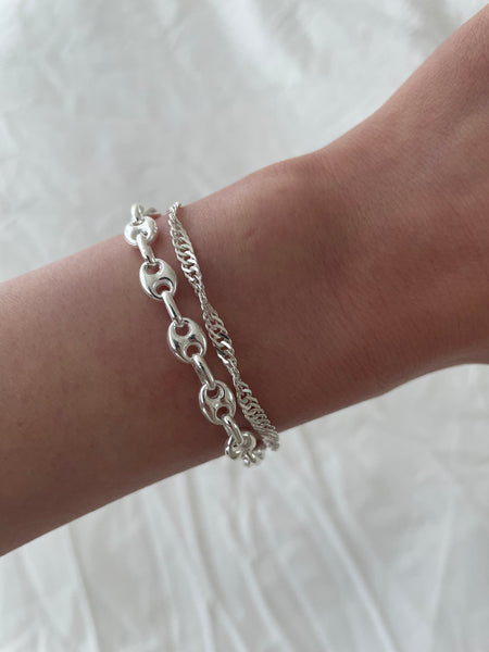 Atiana Puff Bracelet // Italian Sterling Silver