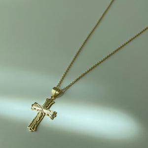 Natalia Cross Necklace // 14k Gold Vermeil