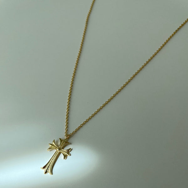 Donatella Cross Necklace // 14k Gold Vermeil