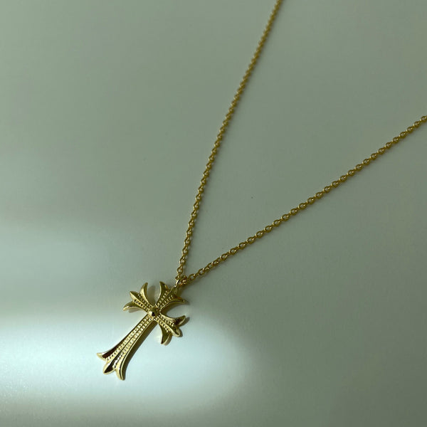 Donatella Cross Necklace // 14k Gold Vermeil