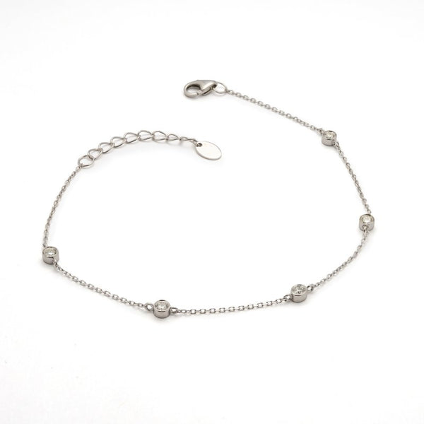Dani By The Yard Bracelet // Rhodium Plated Lab Diamond TCW 0.23ct