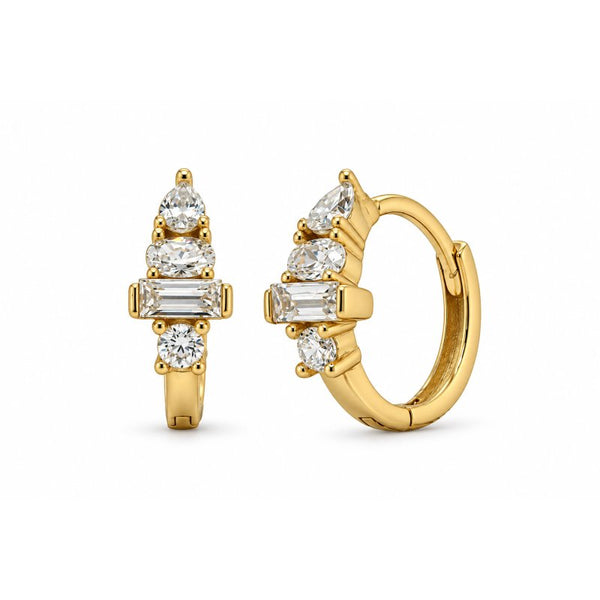 Cece Huggies // 14k Gold Vermeil + CZ