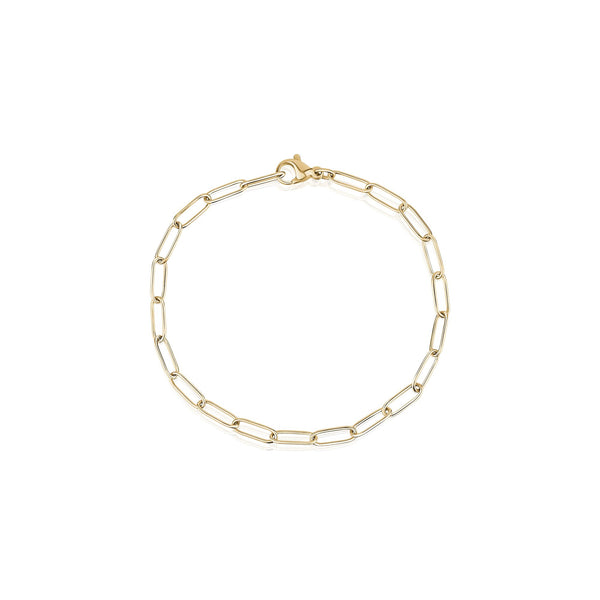 Kendra Paperclip Link Chain Bracelet // 14kt Italian Gold Vermeil