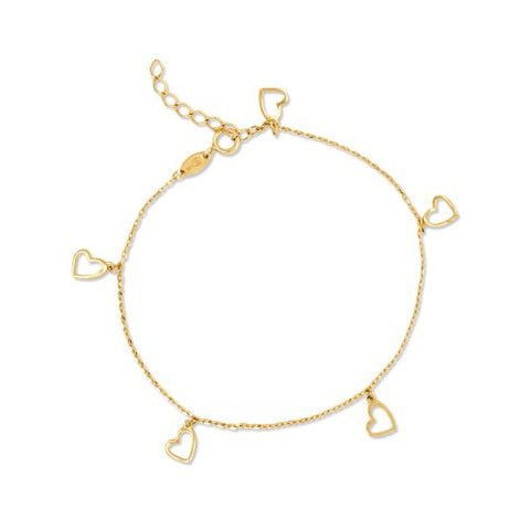 Becky Heart Bracelet // 10k Solid Gold