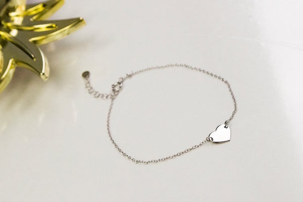 Caia Heart Bracelet // Sterling Silver