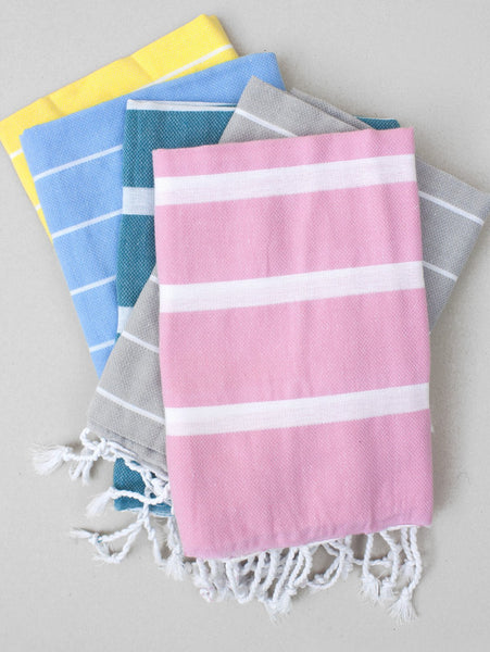 Mini Ibiza Summer Baby Hammam Towel - Soft Pink - Sisterberry & Co.