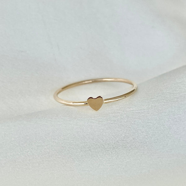 Amerie Heart Ring // 14k Solid Gold