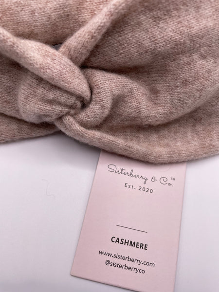 Cashmere Headband // Camel