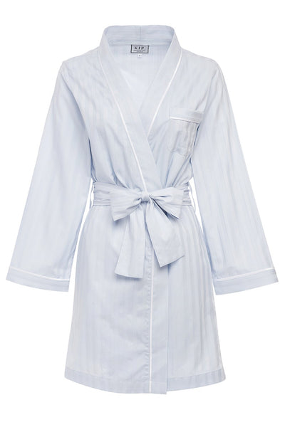 100% Turkish Cotton Robe - Mist Blue - Sisterberry & Co.