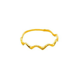 Denise Minimalist Waves Ring - 10K Italian Gold - Sisterberry & Co.