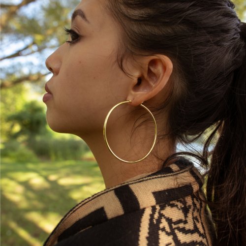 Jessica Hoops - Sterling Silver - Sisterberry & Co.