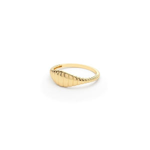 Adriana Croissant Signet Ring // 14k Gold Vermeil