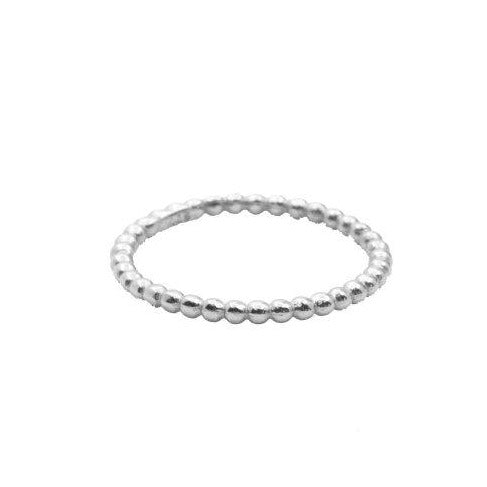 Alyssa Thin Bubble Ring - Sterling Silver - Sisterberry & Co.
