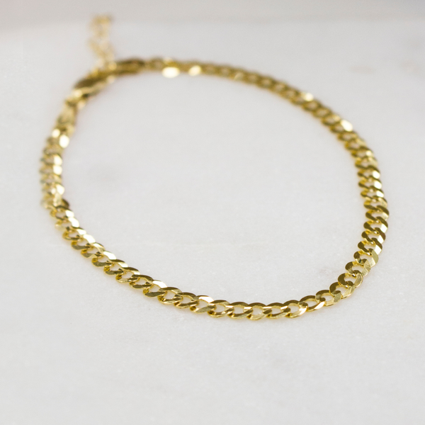 Dina Chain Bracelet // 10k Italian Solid Gold